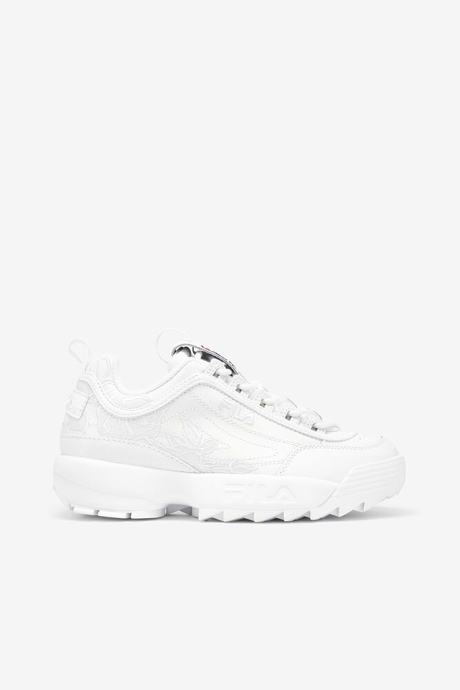 Fila Disruptor 2 Embroidery Trainers White - Womens - 63714EBCR